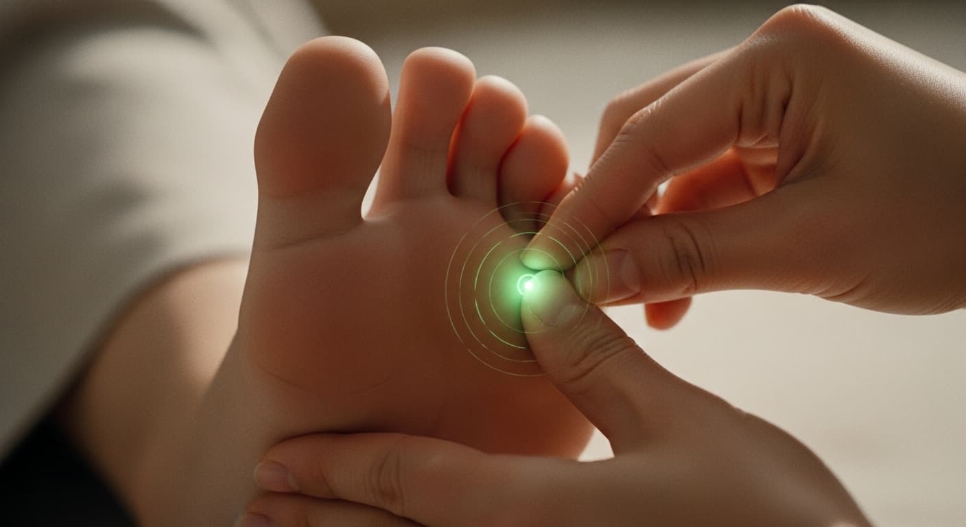 스트레스로 머리가 터질 것 같을 때 누르는 태충혈 - 전통의 지혜