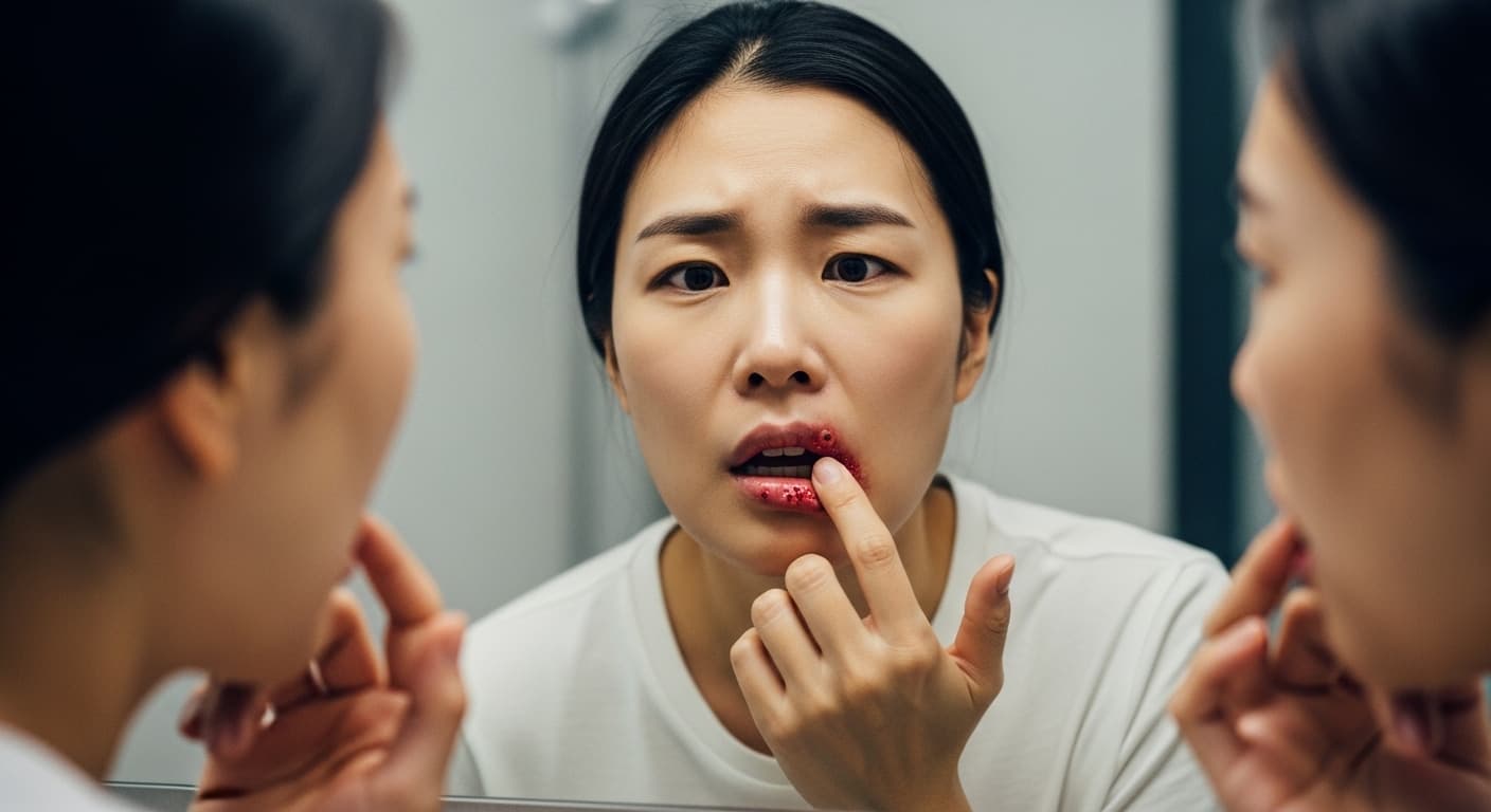 피곤하면 찾아오는 입술 물집! 헤르페스 구내염, 면역력이 답이다? - 전통의 지혜