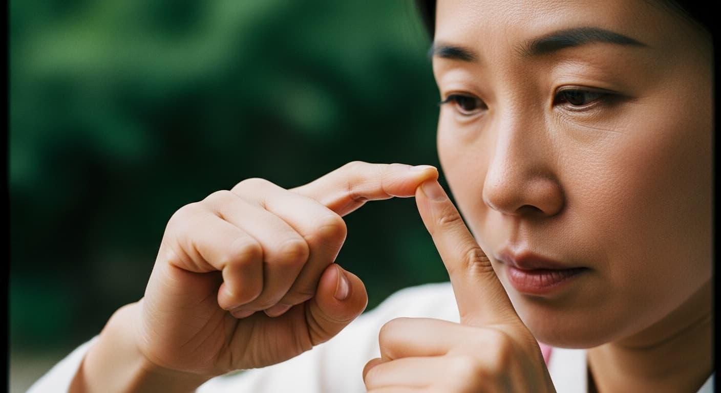 스트레스 받으면 체하는 당신! 긴장 완화와 소화 개선을 동시에, 합곡혈 지압 - 전통의 지혜