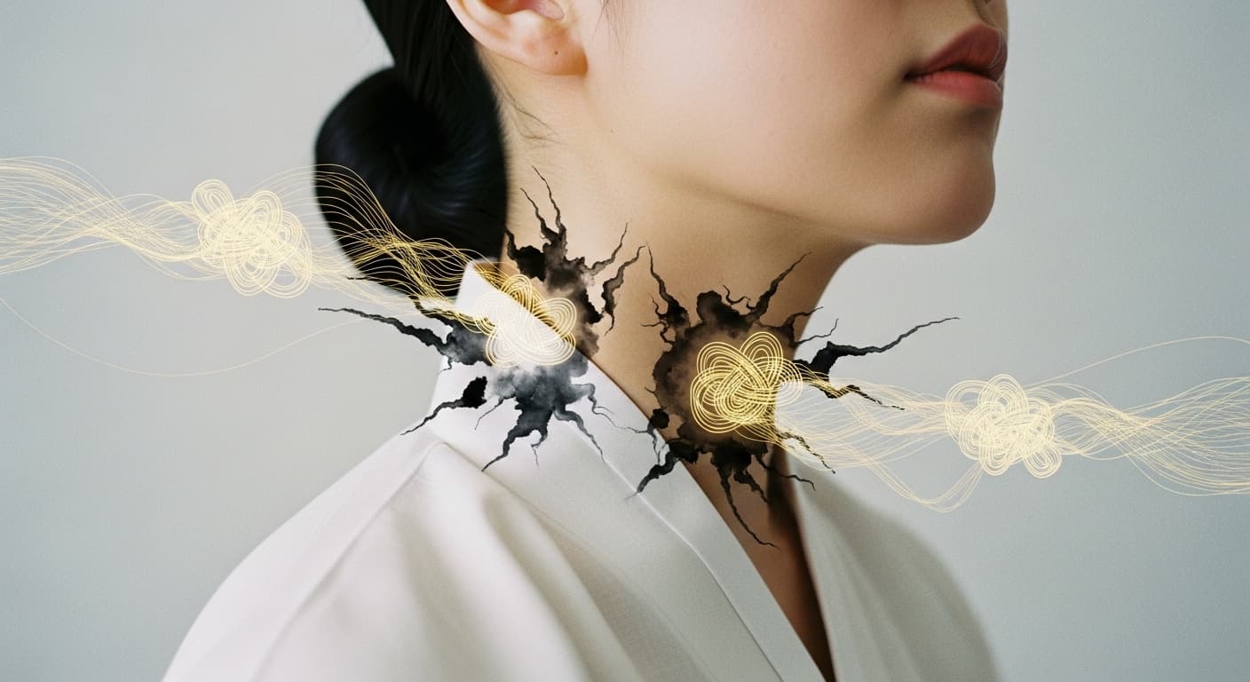 스트레스 받으면 어깨가 굳는 당신, '여기' 눌러봐! - 현대의학 증명